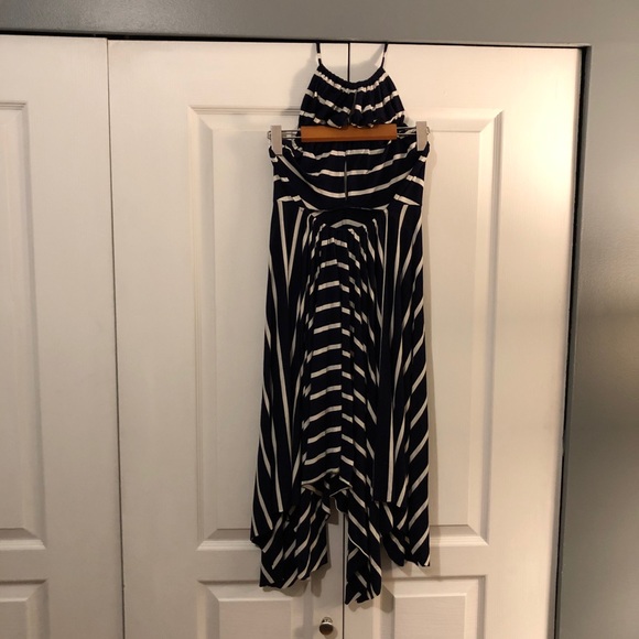 Striped Halter Dress - Picture 4 of 4